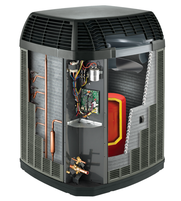 Trane XL16i Air Conditioner Cutaway Inside