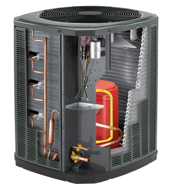 Trane XR13 Air Conditioner Cutaway Inside