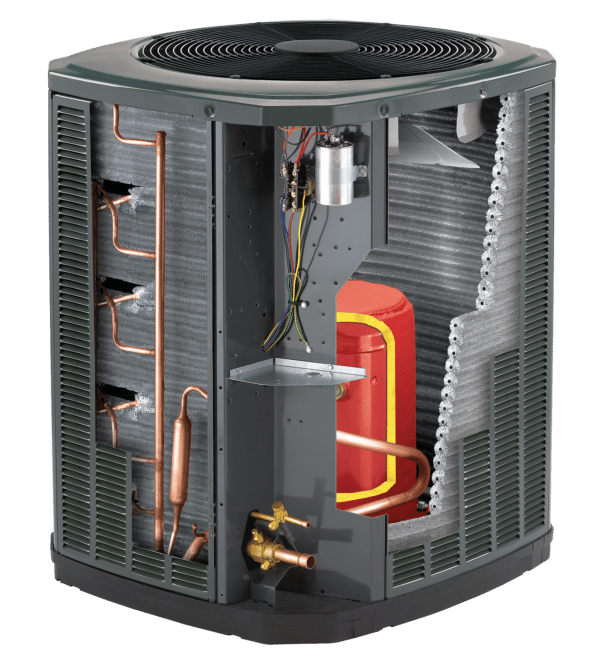 Trane XR17 Air Conditioner Cutaway Inside