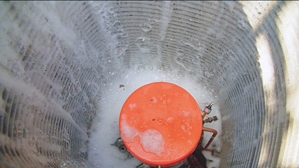 Inside Air Conditioner Coil Cleaning